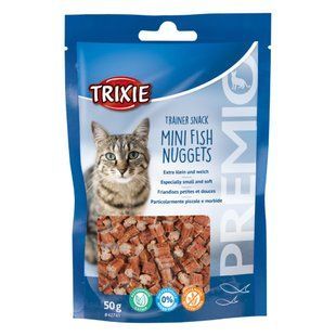 Лакомство для кошек Trixie Trainer Snack Mini Fish Nuggets 50 г - тунец и курица - masterzoo.ua
