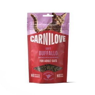 Ласощі для котів Carnilove Soft Snack Adult 50 г - буйвол та лохина - masterzoo.ua