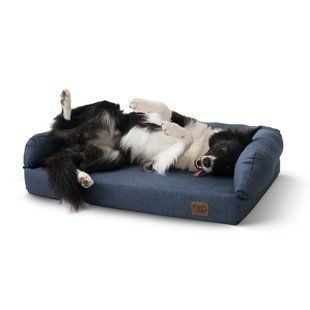 Лежак-софа Noble Pet London 80 х 60 х 24 см (синий) - cts - masterzoo.ua