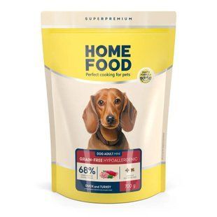 Cухой корм для собак Home Food Grain-free Hypoallergenic Mini Adult 700 г - утка и индейка - masterzoo.ua