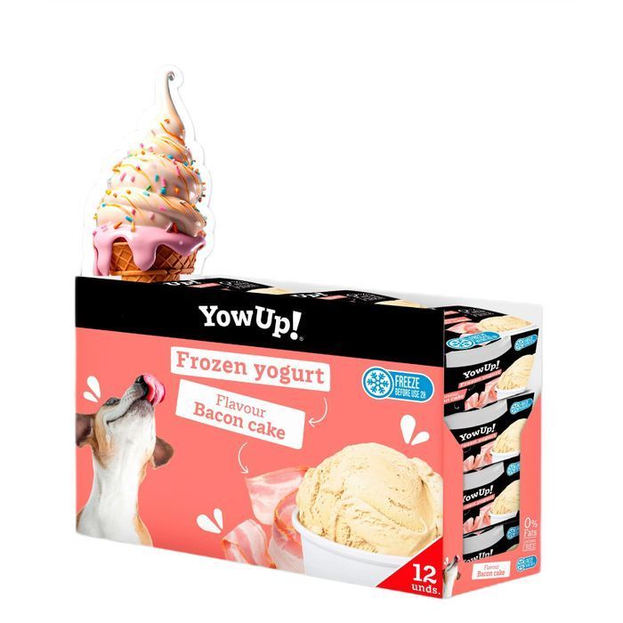 Йогурт для собак YowUp Frozen Yogurt Bacon Cake 110 г - торт з беконом - masterzoo.ua