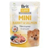 Вологий корм для собак Brit Care Mini 85 г - кролик та лосось - masterzoo.ua