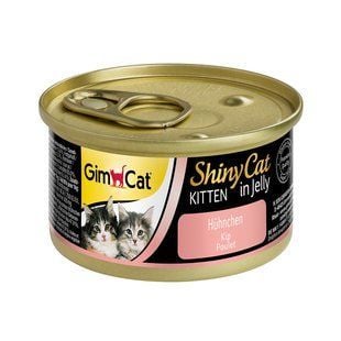 Влажный корм для котят GimCat Shiny Cat 70 г - курица - masterzoo.ua