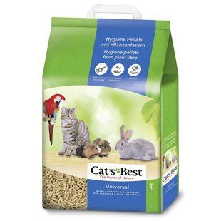 Cat's Best &lrm;Universal деревний наповнювач 11 кг  - masterzoo.ua