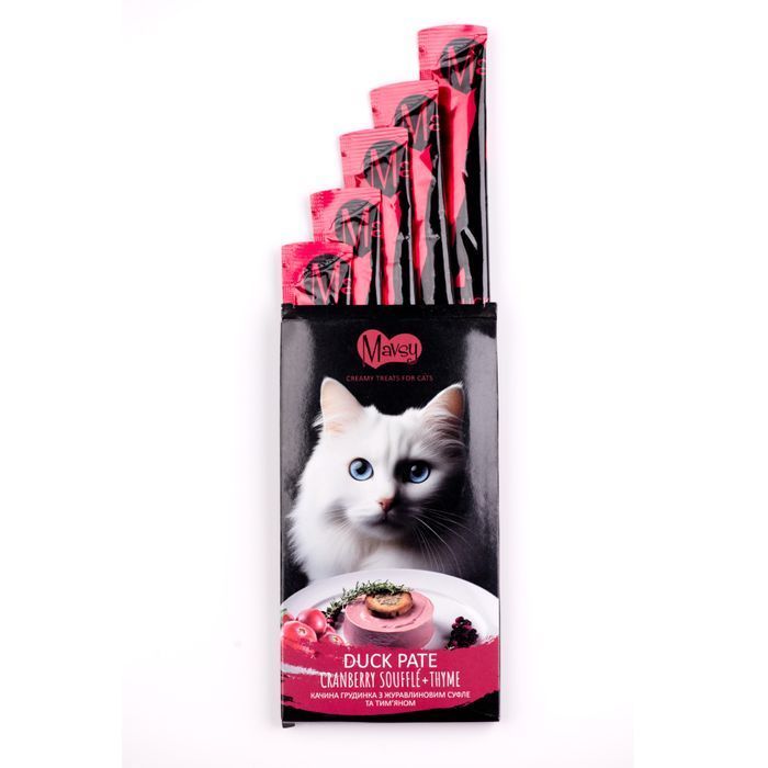 Лакомство для кошек Mavsy Creamy 5 шт х 15 г - утка - masterzoo.ua