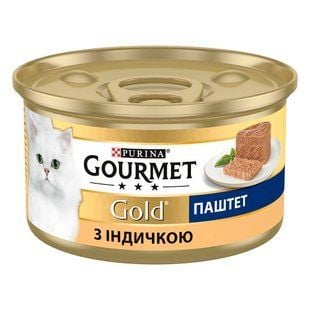 Вологий корм для котів Gourmet Gold 85 г - індичка - masterzoo.ua