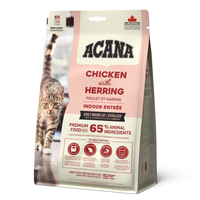 Сухий корм для котів Acana Indoor Entree 340 г - курка та оселедець - masterzoo.ua