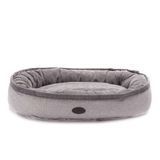 Лежак для собак Harley and Cho Donut Soft Touch Gray L 90 х 70 см - masterzoo.ua