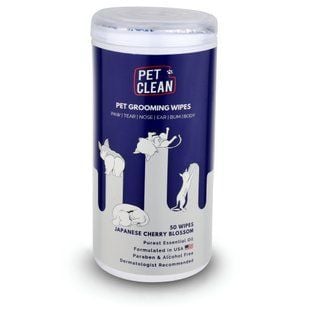Pet Clean Pet Grooming Wipes салфетки для кошек 50 шт - японская вишня - masterzoo.ua