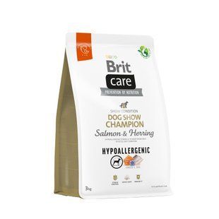 Cухой корм для собак Brit Care Hypoallergenic Dog Show Champion 3 кг - лосось и сельдь - masterzoo.ua