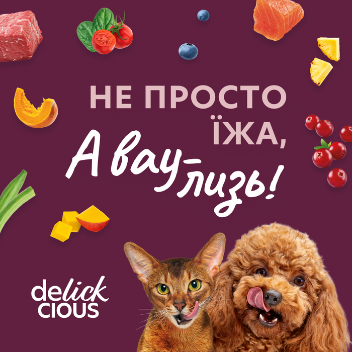 Ласощі для собак Delickcious Creamy Snack 1+1 шт 120 г - яловичина, сир та спаржа - masterzoo.ua