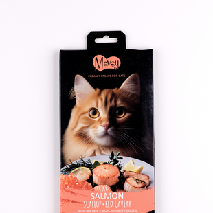 Ласощі для котів Mavsy Creamy 5 шт х 15 г - лосось - masterzoo.ua
