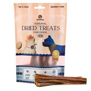 Лакомство для собак Natural Dried Treats 100 г - кишка говяжья - masterzoo.ua