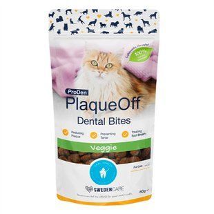 Лакомство для кошек ProDen PlaqueOff Dental Bites 60 г - овощи - masterzoo.ua