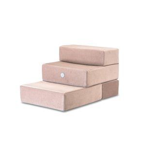 Ступеньки для собак Harley and Cho Tetris Cacao Velur Double S 66 х 44 х 36 см - masterzoo.ua