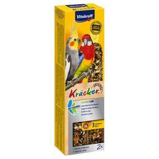 Лакомство для средних попугаев Vitakraft Kracker Original Feather Care 2 шт х 90 г - ассорти - masterzoo.ua