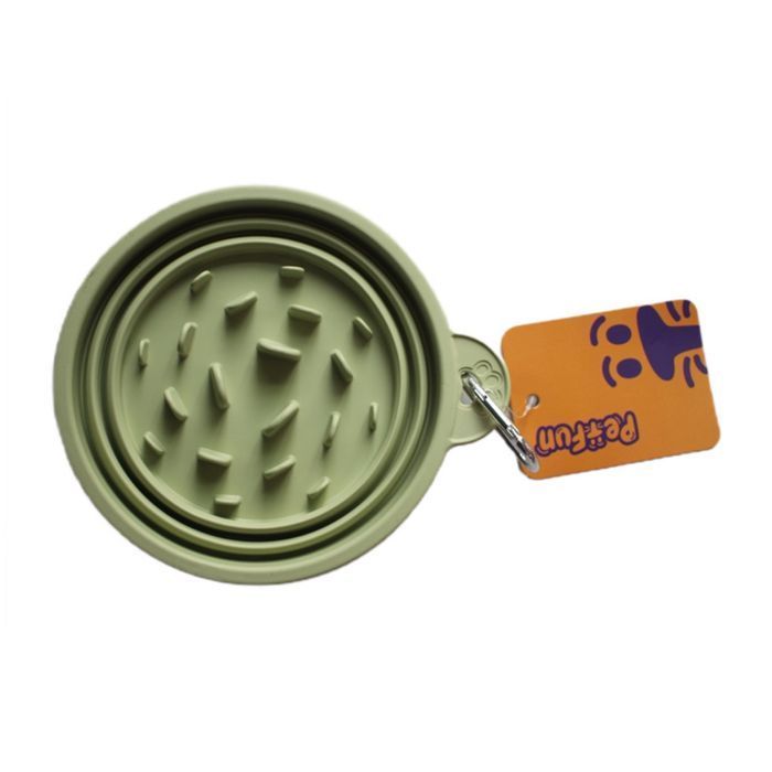 Pet Fun миска для собак 14х14х7,4 см - зелений - masterzoo.ua