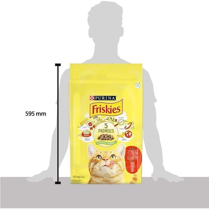 Cухой корм для кошек Friskies 5 Promises 10 кг - курица и говядина - masterzoo.ua