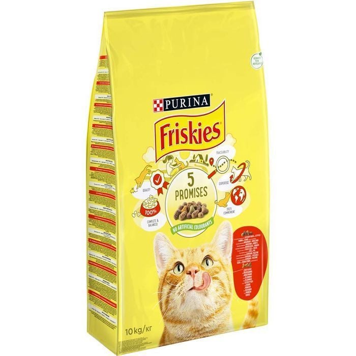 Cухой корм для кошек Friskies 5 Promises 10 кг - курица и говядина - masterzoo.ua