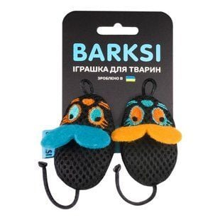 Игрушка для кошек Barksi Дентал Мышки с колокольчиком 2 шт 6,5х4,5 см - черный - masterzoo.ua