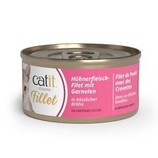 Вологий корм для котів Catit Cuisine Fillet 75 г - курка та креветки - masterzoo.ua