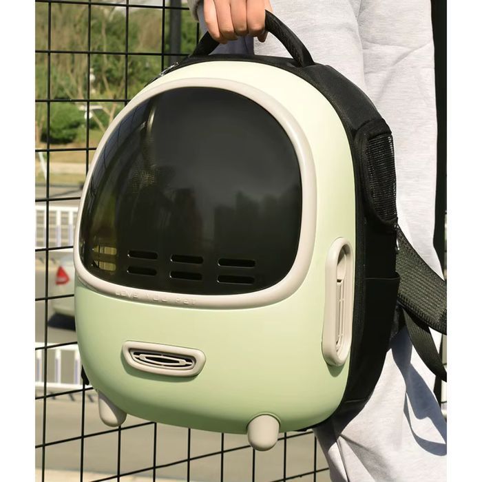 Рюкзак-переноска для котів Me&Pet 33,5х28х43 см - зелений - masterzoo.ua