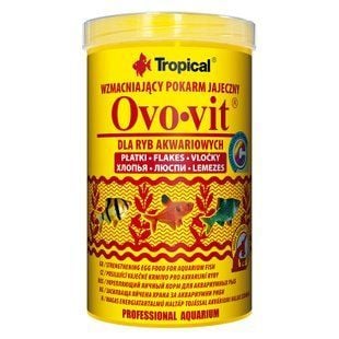 Сухой корм для всеядных аквариумных рыб Tropical Ovo-Vit 1 л - хлопья - masterzoo.ua