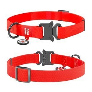 Ошейник WAUDOG Waterproof з QR-паспортом 31-49 см / 25 мм (красный) - masterzoo.ua