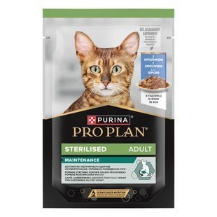 Влажный корм для кошек Pro Plan Adult Sterilised Maintenance 85 г - кролик - masterzoo.ua
