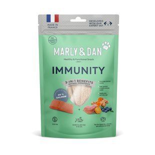 Лакомство для собак Marly & Dan Immunity 80 г - лосось - masterzoo.ua