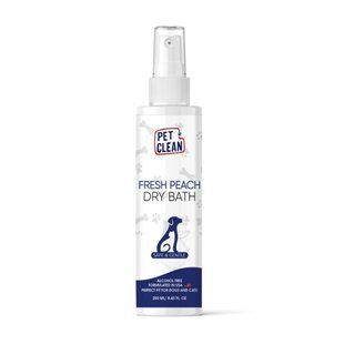 Pet Clean Dry Bath сухой шампунь для собак 250 мл - персик - masterzoo.ua