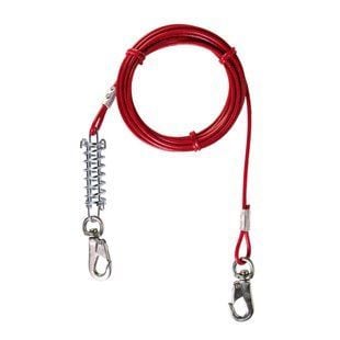 Trixie Tie-out Lead трос прив'язувальний для собак 5 м - червоний - masterzoo.ua