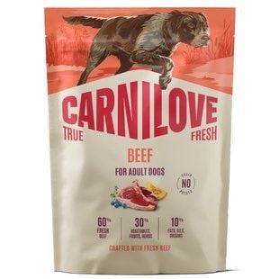 Сухой корм для собак Carnilove True Fresh Adult 1,5 кг - говядина - masterzoo.ua