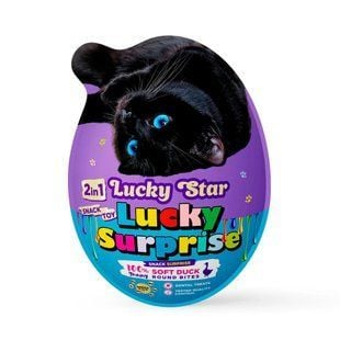 Яйце-сюрприз&nbsp;для котів Lucky&nbsp;Star Ласощі + Іграшка 20 г - качка - masterzoo.ua