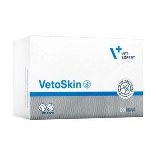 Пищевая добавка VetExpert VetoSkin для кожи и шерсти кошек и собак 60 шт - masterzoo.ua