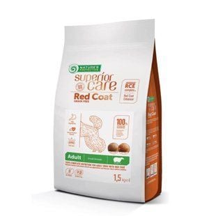 Cухой корм для собак Nature's Protection Superior Care Red Coat Grain Free Adult Small Breeds 1,5 кг - ягнёнок - masterzoo.ua