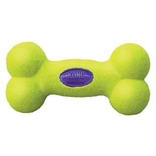 Kong AirDog Squeaker Bone іграшка для собак M 15,9 см - жовтий - masterzoo.ua