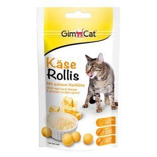 Лакомство для кошек GimCat Kase-Rollis 40 г - сыр - masterzoo.ua