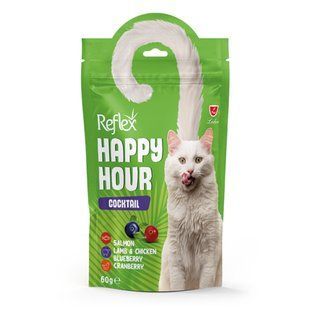 Ласощі для котів Reflex Plus Happy Hour Cocktail 60 г - асорті - masterzoo.ua