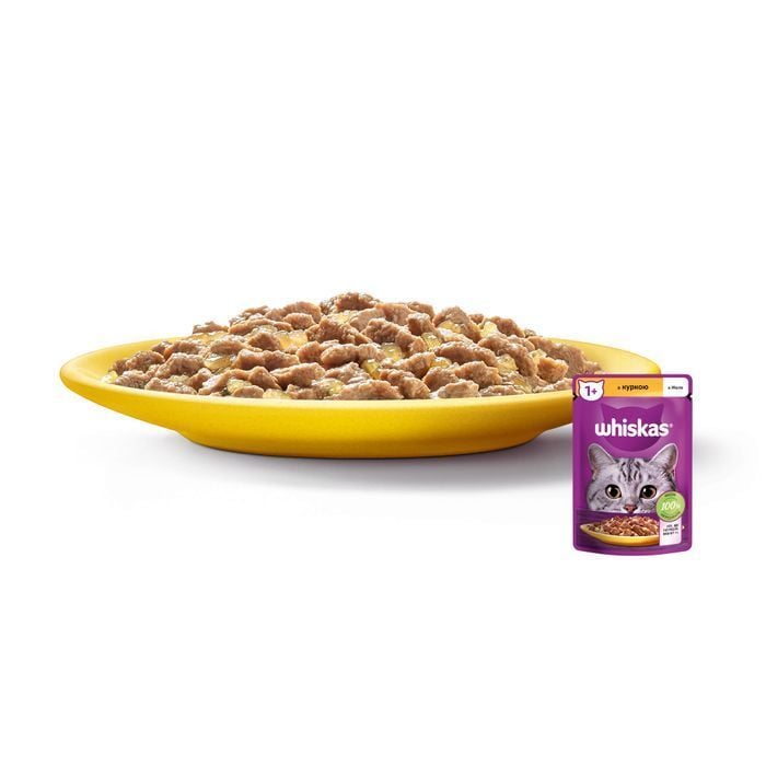 Влажный корм для кошек Whiskas 85 г - курица - masterzoo.ua