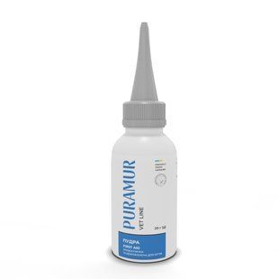Пудра для собак и кошек Puramur Vet line First Aid кровоостанавливающая и дезинфицирующая для когтей 20 г - masterzoo.ua