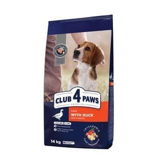 Cухой корм для собак Club 4 Paws Premium Medium Breeds 14 кг - утка - masterzoo.ua