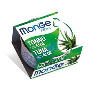Влажный корм для котят Monge Kitten 80 г - тунец и алоэ - masterzoo.ua