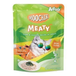 Влажный корм для кошек Moochie Meaty Adult 70 г - тунец и вакамэ - masterzoo.ua
