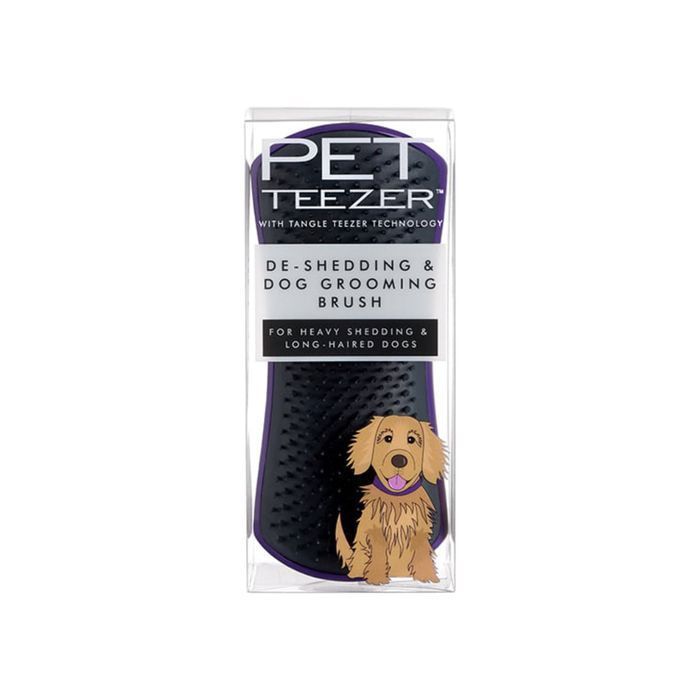 Щетка для собак Pet Teezer De-shedding and Grooming - фиолетово-серый - masterzoo.ua