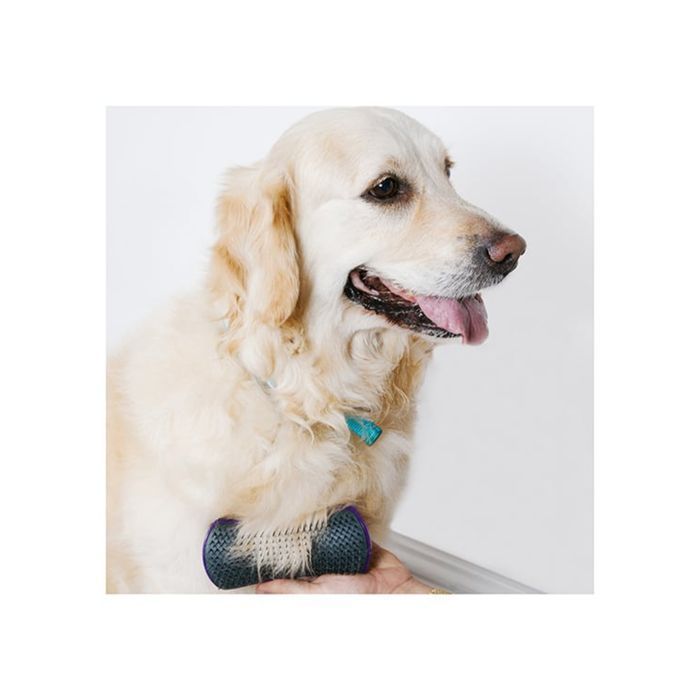 Щетка для собак Pet Teezer De-shedding and Grooming - фиолетово-серый - masterzoo.ua