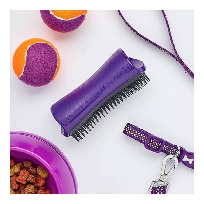 Щетка для собак Pet Teezer De-shedding and Grooming - фиолетово-серый - masterzoo.ua