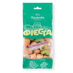 Лакомство для грызунов Priroda Фиеста Печенье сердечко 100 г - ассорти - masterzoo.ua