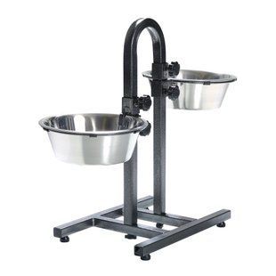 Стойка с мисками для собак Trixie 2 x 2,8 л / 24 см, h=43 см - masterzoo.ua