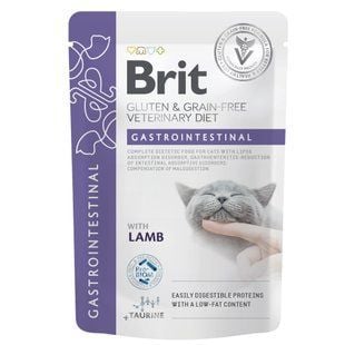 Влажный корм для кошек Brit Veterinary Diet Gastrointestinal 85 г - ягненок - masterzoo.ua